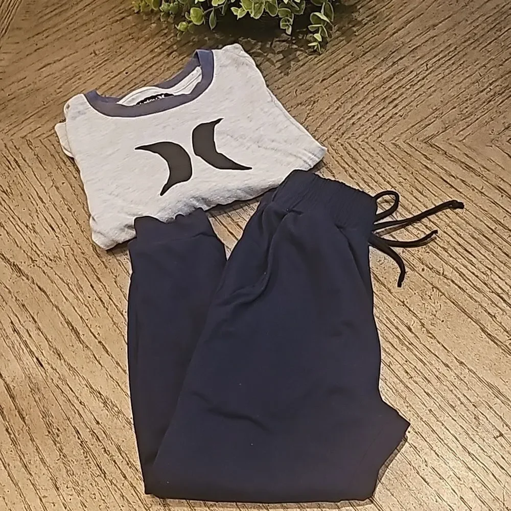 5T pants and shirt long sleeve Hurley
